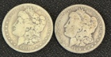 (2) US Morgan Silver Dollars - 1881-O & 1889-O
