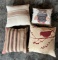 LOT OF (4) DECORATIVE PILLOWS