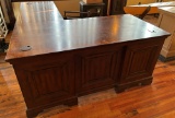 WOODEN L SHAPED OFFICE DESK - ASPEN HOME