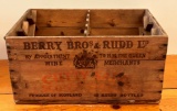 BERRY BROS & RUDD - SCOTCH WHISKEY - WOODEN SHIPPING BOX