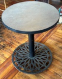 BISTRO TABLE WITH CAST IRON BASE