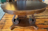 OVAL TOP WOODEN TABLE