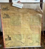 EARLY CLAY COUNTY SOUTH DAKOTA MAP - 1887