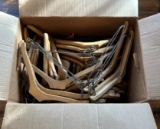 LOT OF VINTAGE WOODEN HANGERS