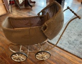 EARLY WICKER BABY STROLLER