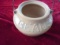 OLD STONEWARE BEAN POT WITH ADVERTISING FROM 