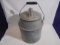 OLD SMALLER GALVINIZED BUCKET WITH LID AND BAIL HANDLE