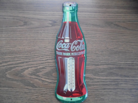 OLDER "COCA COLA" ADVERTISING BOTTLE THERMOMETER
