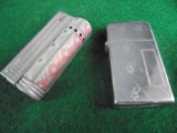 TWO VINTAGE CIGARETTE LIGHTERS _ZIPPO SLIM AND IMCO TRENCH TYPE