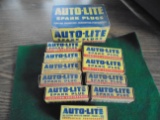 10 OLD AUTOLITE SPARK PLUGS-SOME NEVER USED SOME USED-ALL IN BOX