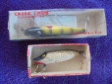 TWO OLD FISH LURES-P & K WHIRL-A-WAY AND 