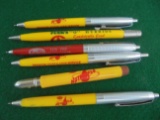 (6) ADVERTISING PENS AND PENCILS-