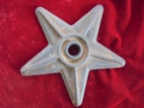 OLD CAST IRON STAR--6 1/2 INCHES ACROSS