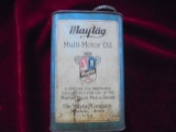 OLD MAYTAG ADVERTISING QUART OIL CAN-FAIR