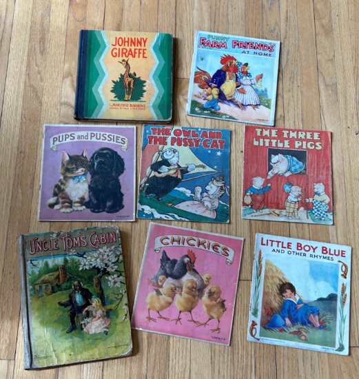 EIGHT EARLY CHILDRENS BOOKS