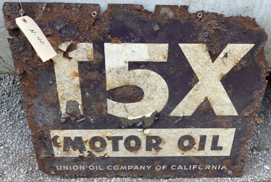 T 5X MOTOR OIL SIGN