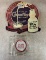 GLOBE CLOTHING ASH TRAY & NEWER CREAM TOP BOTTLE CARDBOARD SIGN