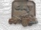 OLD ADVERTISING CAT WATCH FOB WITH ADVERTISING FROM SOUTH DAKOTA DEALER