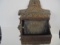 ANTIQUE CAST IRON WALL MATCH SAFE-1870 PAT. DATE 