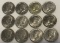 LOT OF (12) 1971 KENNEDY CLAD HALF DOLLARS