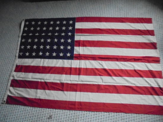 GREAT VINTAGE 48 STAR AMERICAN FLAG-WELL MADE GREAT COLOR