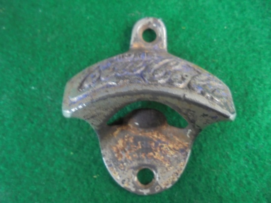OLD IRON "COCA COLA" ADVERTISING WALL BOTTLE OPENER