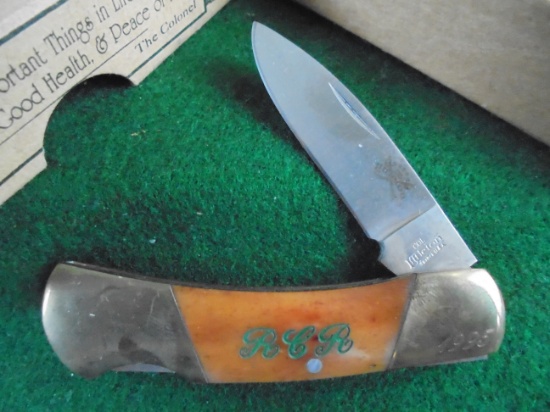 1995 "COL. LITTLETON" POCKET KNIFE WITH BOX