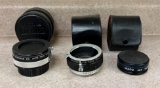 LOT OF (3) CAMERA LENS