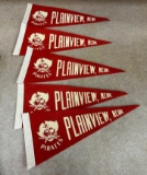 (5) PLAINVIEW PIRATES CLOTH PENDANTS