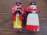 OLD HARD PLASTIC UNCLE MOES & AUNT JEMIAMA SHAKERS