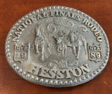 1989 HESSTON NATIONAL FINAL RODEO BELT BUCKLE