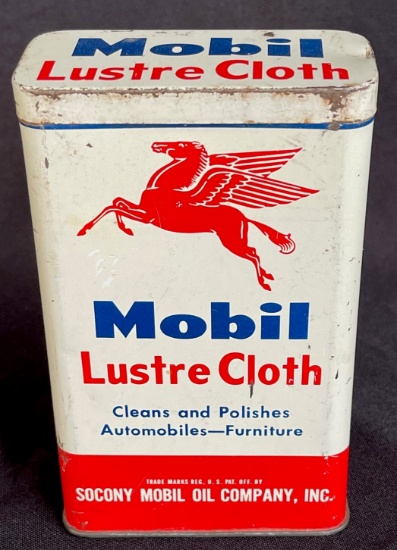 MOBIL LUSTER CLOTH - ADVERTISING TIN