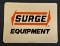 SURGE EQUIPMENT - TIN ADVERTISING SIGN - NEW OLD STOCK!