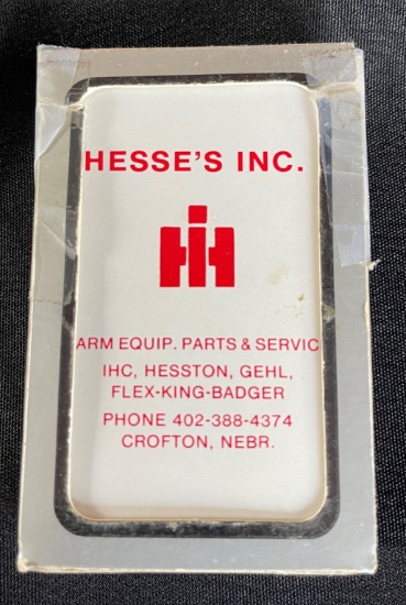 "HESSE'S INC. - CROFTON, NEBR" INTERNATIONAL HARVESTER ADVERTISING PLAYING CARDS