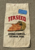 TEKSEED HYBRID CORN CO. - TEKAMAH, NEBR. -- SEED SACK
