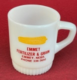 EMMET FERTILIZER & GRAIN CO. - EMMET, NEBR. - ADVERTISING CUP