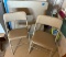 (2) FOLDING CHAIRS AND CARD TABLE