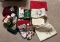 TWO BOXES OF HOLIDAY TOWELS AND TABLE RUNNERS