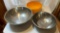 STAINLESS STEEL AND PLASTIC MIXING BOWLS