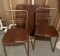 FOLDING TABLE AND TWO CHAIRS