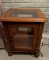 WOODEN GLASS LIGHTED DISPLAY END TABLE