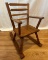 WOODEN CHILDS ROCKER