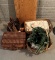 DECORATIVE PINE CONES - BASKETS - AND MORE