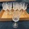 (11)  STEAM WARE CRYSTAL WINE GLASSES