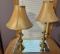 (2) TABLE TOP LAMPS AND MIRROR BASE