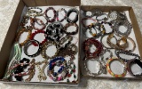 (2) BOXES OF FASHION JEWELRY/WATCHES