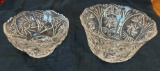 (2) CRYSTAL GLASS BOWLS