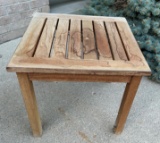 OUTDOOR PATIO WOODEN SIDE TABLE