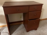 WOODEN KNEE HOLE DESK - HOME MADE
