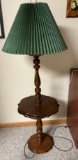 TABLE LAMP WITH GREEN SHADE